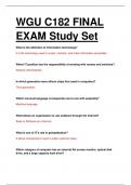 WGU C182 FINAL EXAM. QUESTIONS WITH 100% CORRECT ANSWERS.