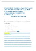 HESI RN EXIT CRITICAL CARE TEST BANK  2023-2025 lATEST/CRITICAL CARE HESI EXIT EXAM 110+ QUESTIONS ANDCORRECT ANSWERS WITH RATIONALES  BRAND NEW!!|AGRADE   1.	A client with asthma receives a prescription for high blood pressure during a clinic visit.    W