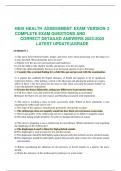 HESI HEALTH ASSESSMENT EXAM VERSION 2 COMPLETE EXAM QUESTIONS AND  CORRECT DETAILED ANSWERS 2023-2025 LATEST UPDATE|AGRADE    1) The nurse hears bilateral louder, longer, and lower tones when percussing over the lungs of a 4-year old child. What should th