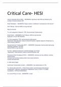 2024 Critical Care- HESI (A+ GUARANTEE)