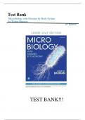 Test Bank For Microbiology with Diseases by Taxonomy 6th Edition by Robert Bauman||ISBN NO:10,0134832302||ISBN NO:13,978-0134832302||All Chapters 1-27||A+ Guide.