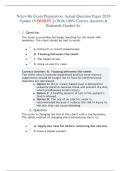 Nclex-Rn Exam Preparation. Actual Question Paper 2024 Update (VERSION 2).With 100% Correct Answers & Rationale Graded A+