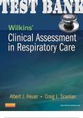 Wilkins' Clinical Assessment in Respiratory Care 7th Edition Test Bank