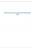 ABFM KSA WELL CHILD CARE STUDY REVIEW EXAM 2024