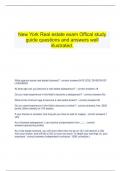 New York Real estate exam questions and answers well illustrated.