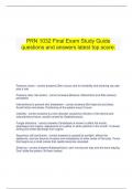  PRN 1032 Final Exam Study Guide questions and answers latest top score.