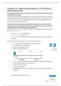 Thema 10 (statistiek en methodologie) leerdoelen