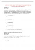 SCIN131 QUIZ 4 2024 WITH REAL EXAM QUESTIONS AND ANSWERS SCOREDA+