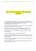   AIC 30 review questions with complete solutions.