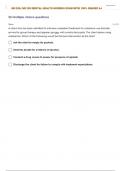 NR-326:| NR 326 MENTAL HEALTH NURSING EXAM 2 MODULE B WITH 100% SOLUTIONS / VERIFIED ANSWERS