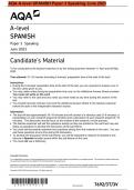 BUNDLE - AQA A-level SPANISH 2023 QP & MS