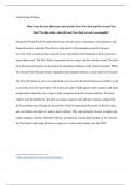 What were the key differences between the First New Deal and the Second New Deal? On the whole, what did each New Deal set out to accomplish?