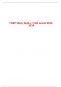 FiCEP Study Guide (Final exam) 2023- 2024