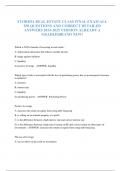 FLORIDA REAL ESTATE CLASS FINAL EXAM ALL 250 QUESTIONS AND CORRECT DETAILED ANSWERS 2024-2025 VERSION ALREADY A GRADED|BRAND NEW!