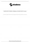 NURS 6512 Week 6 Midterm Exam (5 Sets, 500 Q & A) Advanced Health Assessment, NURS 6512N Week 6 Midterm Exam (5 Sets, 500 Q & A) Advanced Health Assessment