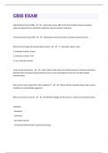 CBIS |244 Exam Questions And Answers| 37 Pages