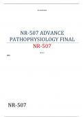 NR-507 ADVANCE  PATHOPHYSIOLOGY FINAL NR-507