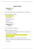 BIOL202 Week 4 Quiz Questions and Answers APU