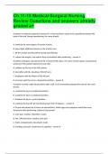 Ch.11-15 Medical-Surgical Nursing Review Questions and answers already graded a+