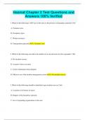 Hazmat Chapter 2 Test Questions and Answers 100% Verified