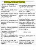 Bacteriology - Alimentary Clostridial Diseases  Questions With 100% Accurate Answers 2024