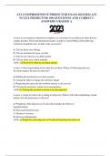 ATI COMPREHENSIVE PREDICTOR EXAM 2023/2024 ATI NCLEX PREDICTOR 180 QUESTIONS AND CORRECT ANSWERS GRADED A A nurse in an emergency department completes an assessment on an adolescent client that has conduct disorder. The client threatened suicide to teache