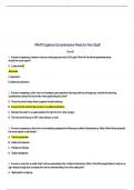 RN ATI Capstone Comprehensive Predictor Form B.pdf Form B 1. A nurse is assessing a newborn who has a blood glucose level of 30 mg/dl. Which of the following manifestations should the nurse expect? A. Loose stools B. Jitteriness C. Hypertonia D. Abdominal