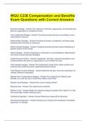 Bundle For WGU C236 Exam Questions with Correct Answers