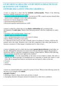 ATI RN MENTAL HEALTH// ATI RN MENTAL HEALTH EXAM QUESTIONS AND VERIFIED  ANSWERS 2024 LATEST UPDATE// GRADED A+    A nurse is caring for a client who has alcoholic cardiomyopathy. Which of the following laboratory findings should the nurse expect?  