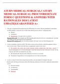 ATI RN MEDICAL-SURGICAL// ATI RN MEDICAL-SURGICAL PROCTOREDEXAM FORM C QUESTIONS & ANSWERS WITH RATIONALES 2024 LATEST UPDATE|GUARANTEED A+     1.	The nurse is preparing the discontinue long term TPN therapy for a client. The nurse should plan to disconti