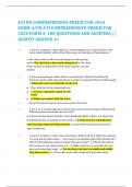 ATI PN COMPREHENSIVE PREDICTOR 2024 FORM A/PN ATI COMPREHENSIVE PREDICTOR 2020 FORM A  180 QUESTIONS AND ANSWERS // ALREDY GRADED A+   •	A nurse is caring for a client who has a recent diagnosis of a terminal illness. The nurse should identify which of th