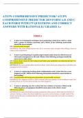 ATI PN COMPREHENSIVE PREDICTOR// ATI PN COMPREHENSIVE PREDICTOR 2019 FORM A,B AND C  EACH FORM WITH 175 QUESTIONS AND CORRECT ANSWERS WITH RATIONALE// GRADED A+  1.	A nurse is reviewing the techniques for transferring a client from a bed to a chair with a