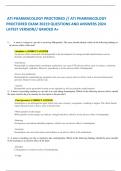  ATI PHARMACOLOGY PROCTORED // ATI PHARMACOLOGY PROCTORED EXAM 20219 QUESTIONS AND ANSWERS 2024 LATEST VERSION// GRADED A+ 1)  	A nurse is caring for a pt who is receiving Haloperidol. The nurse should identify which of the following findings as an advers