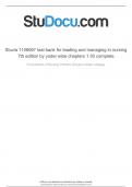 Stuvia 1106067 test bank for leading and managing in nursing StuDocu is not sponsored or endorsed by any college or unversty 7th edition by yoder wise chapters 1 30 complete Foundations of Nursing Practice (Daytona State College) Downloaded by Aliantha Re