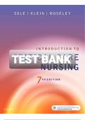 Test Bank For Introduction to Critical Care Nursing 8th Edition by Mary Lou Sole; Deborah Goldenberg Klein; Marthe J. Moseley | 2021/2022 | 9780323641937| Chapter 1-21 | Complete Questions and Answers A+