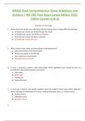 NR302 Final Comprehensive Exam Questions and Answers / NR 302 Final Exam Latest Edition 2023 |100% Correct Q & A|