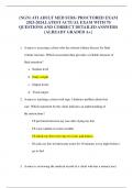 (NGN) ATI ADULT MED SURG PROCTORED EXAM 2023-2024.LATEST ACTUAL EXAM WITH 70 QUESTIONS AND CORRECT DETAILED ANSWERS {ALREADY GRADED A+}