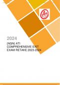 {NGN} ATI COMPREHENSIVE EXIT EXAM RETAKE 2023-2024