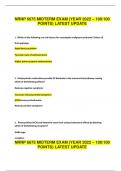 NRNP 6675 MIDTERM EXAM (YEAR 2022 –2023score 100/100 POINTS) LATEST UPDATE 1. Which of the following are risk factors for neuroleptic malignant syndrome? Select all that applyAge Rapid dose escalation Parental route of administration Higher potency typica