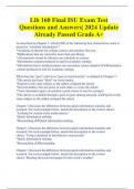 Lib 160 Final ISU Exam Test  Questions and Answers| 2024 Update  Already Passed Grade A+ 