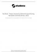 Test Bank - Timby's Introductory Medical-Surgical Nursing, 13th Edition (Donnelly-Moreno, 2022)