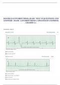 2024 RELIAS DYSRHYTHMIA BASIC TEST 35 QUESTIONS AND  ANSWERS (BASIC A DYSRHYTHMIA) UPDATED BY EXPERTS|  GRADED A+