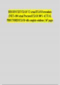 HESI RN EXIT EXAM V2 Actual EXAM Screenshots (INET)-100 Actual Proctored EXAM 100% ACTUAL PROCTORED EXAM with complete solutions 