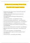 PSI Board of Cosmetology Written Exam Prep 2024 with Complete Solutions