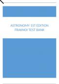 Astronomy 1st Edition Fraknoi Test Bank