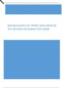 Biomechanics of Sport and Exercise 4th Edition McGinnis Test Bank