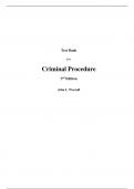 Test Bank  for Criminal Procedure (Justice Series) 3rd Edition By John Worrall (All Chapters, 100% Original Verified, A+ Grade)