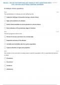 NR-283: | NR 283 PATHOPHYSIOLOGY MODULE TEST 7 QUESTIONS WITH 100% SOLVED SOLUTIONS| VERIFIED ANSWERS