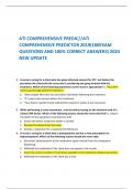 ATI COMPREHENSIVE PREDIC//ATI COMPREHENSIVE PREDICTOR 2019(180EXAM QUESTIONS AND 100% CORRECT ANSWERS) 2024 NEW UPDATE    1.	A nurse is caring for a client who has given informed consent for ECT. Just before the procedure the client tells the nurse she is