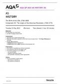 AQA QP 2023 AS HISTORY 2G